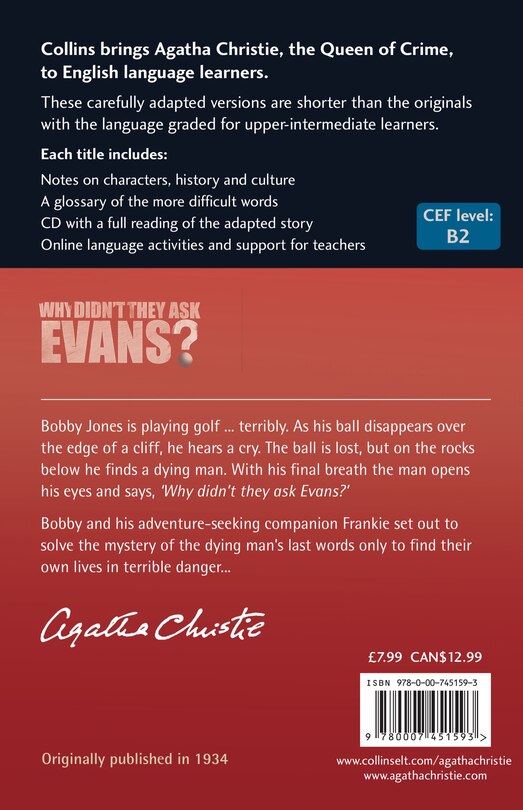 Couverture arri&egrave;re_Why Didn&rsquo;t They Ask Evans?