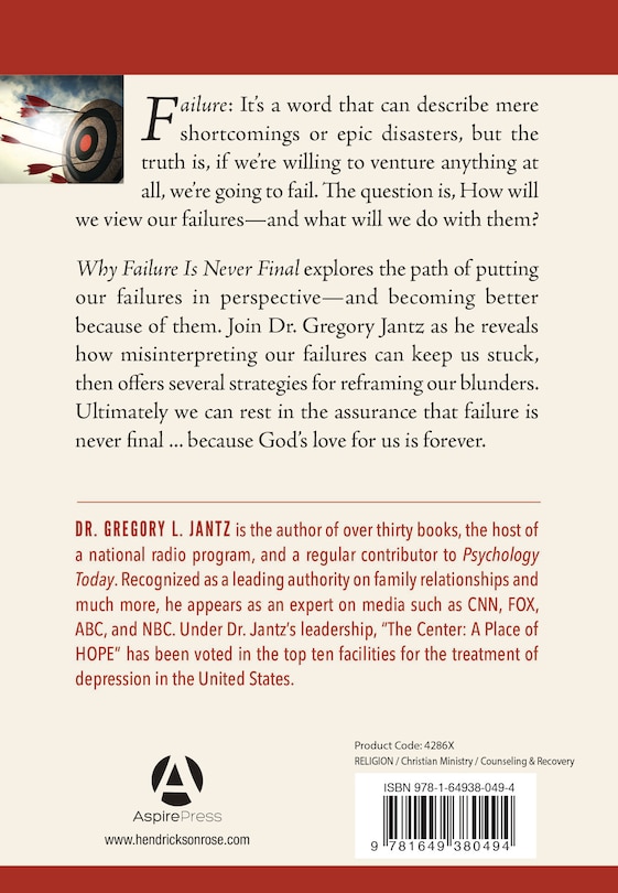 Back cover_Why Failure Is Never Final