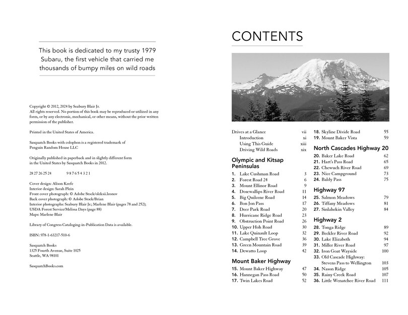 Aperçu du contenu_Wild Roads Washington, 2nd Edition