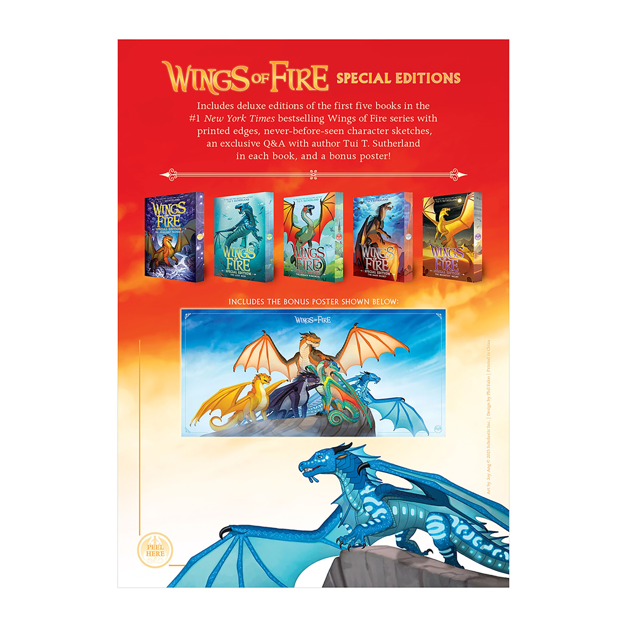 Wings Of Fire #1-5 Special Edition Box Set Book By Tui T