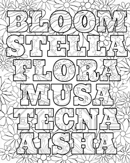 Sample content_Winx Club: The Official Coloring Book