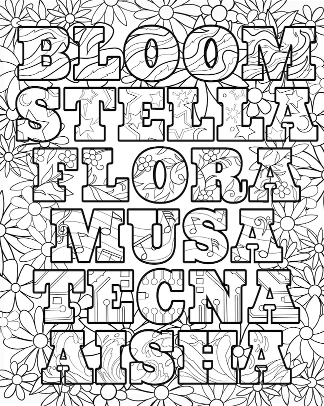 Sample content_Winx Club: The Official Coloring Book