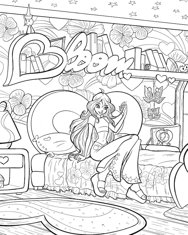 Sample content 2_Winx Club: The Official Coloring Book