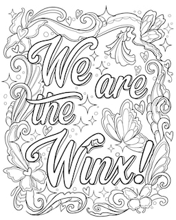 Sample content 3_Winx Club: The Official Coloring Book