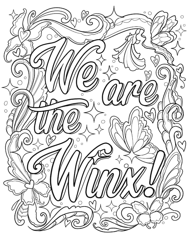 Sample content 3_Winx Club: The Official Coloring Book