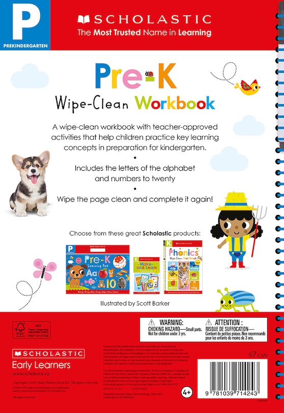 Back cover_Wipe-Clean Workbooks Wipe-Clean Workbook Pre-K