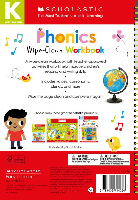 Back cover_Wipe-Clean Workbooks Wipe-Clean Workbook Kindergarten Phonics