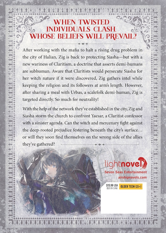 Back cover_Witch and Mercenary (Light Novel) Vol. 5