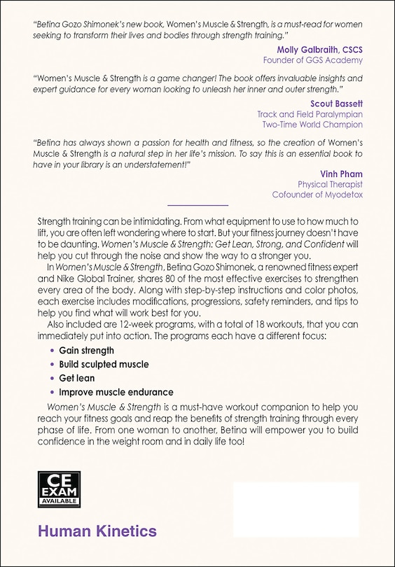 Back cover_Women's Muscle & Strength