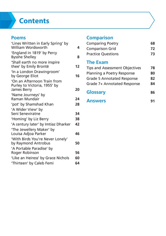 Aperçu du contenu_Worlds and Lives Poetry Cluster AQA GCSE 9-1 English Literature Revision Guide