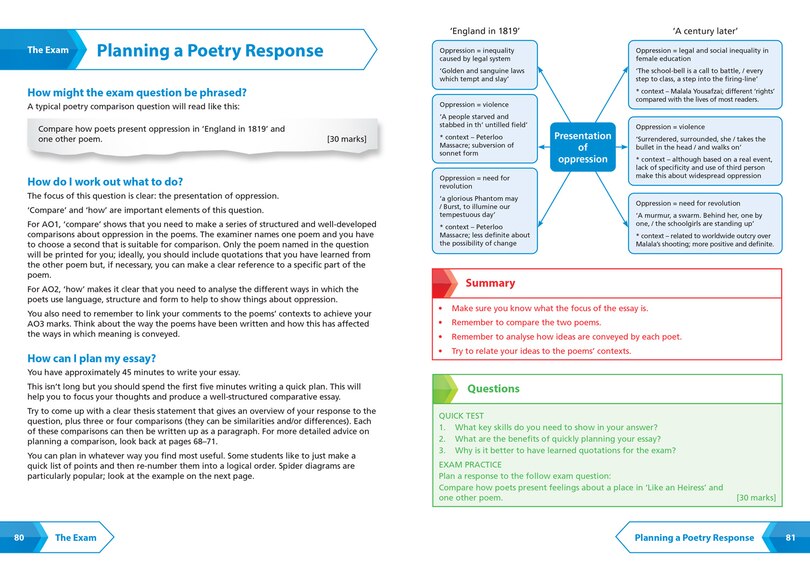 Aperçu du contenu 5_Worlds and Lives Poetry Cluster AQA GCSE 9-1 English Literature Revision Guide