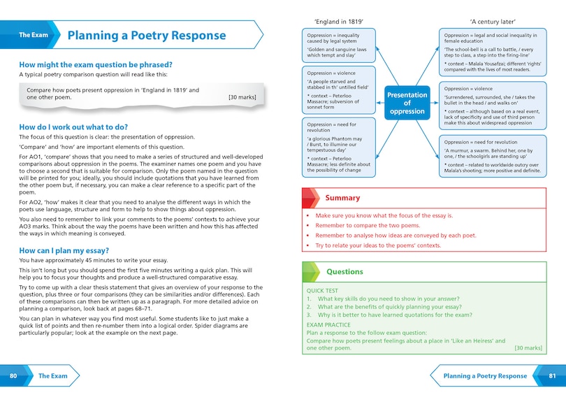 Aper&ccedil;u du contenu 5_Worlds and Lives Poetry Cluster AQA GCSE 9-1 English Literature Revision Guide