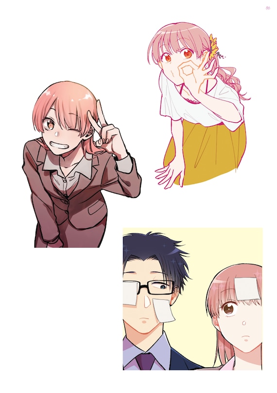 Sample content 5_Wotakoi: Love Is Hard for Otaku Official Art Works (English)