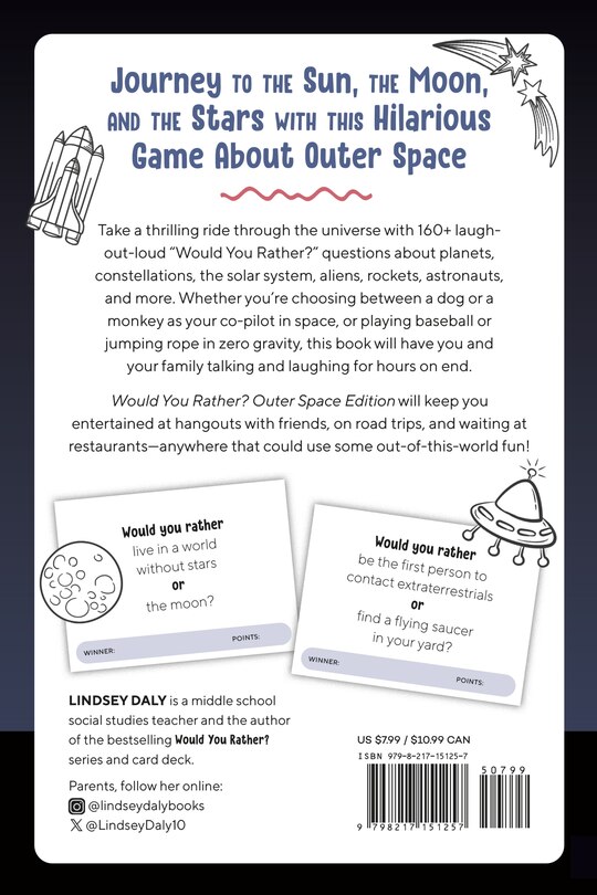 Couverture arri&egrave;re_Would You Rather? Outer Space Edition