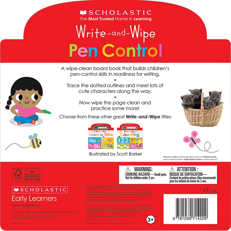 Back cover_Write and Wipe: Counting Write and Wipe: Pen Control