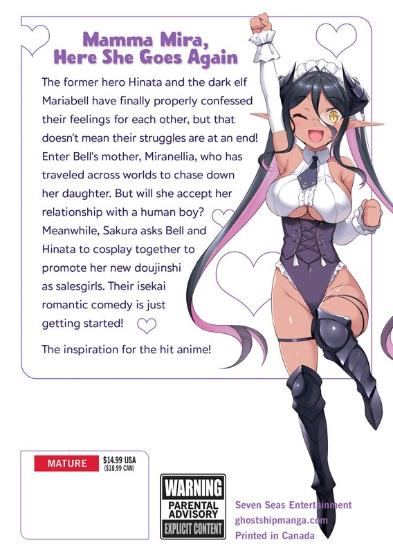 Back cover_Yandere Dark Elf: She Chased Me All the Way From Another World! Vol. 3
