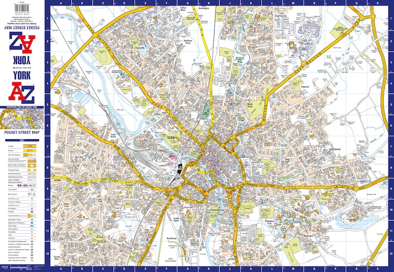 Aper&ccedil;u du contenu 2_York A-Z Pocket Street Map