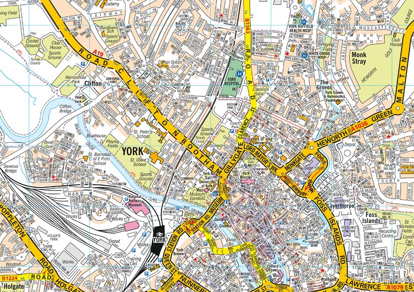 Aper&ccedil;u du contenu 3_York A-Z Pocket Street Map