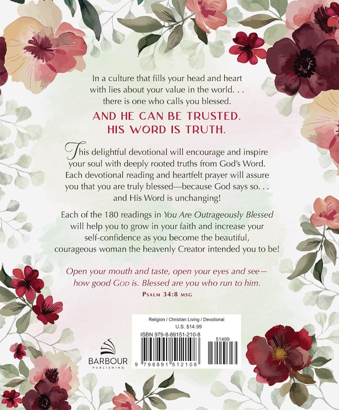 Couverture arrière_You Are Outrageously Blessed