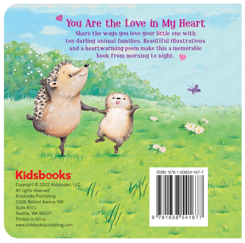 Couverture arri&egrave;re_You Are the Love in My Heart Mini