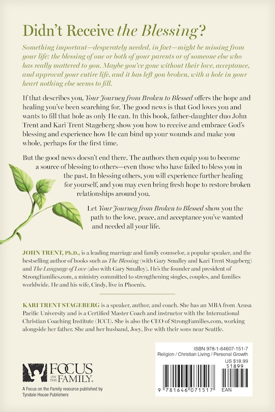 Couverture arri&egrave;re_Your Journey from Broken to Blessed