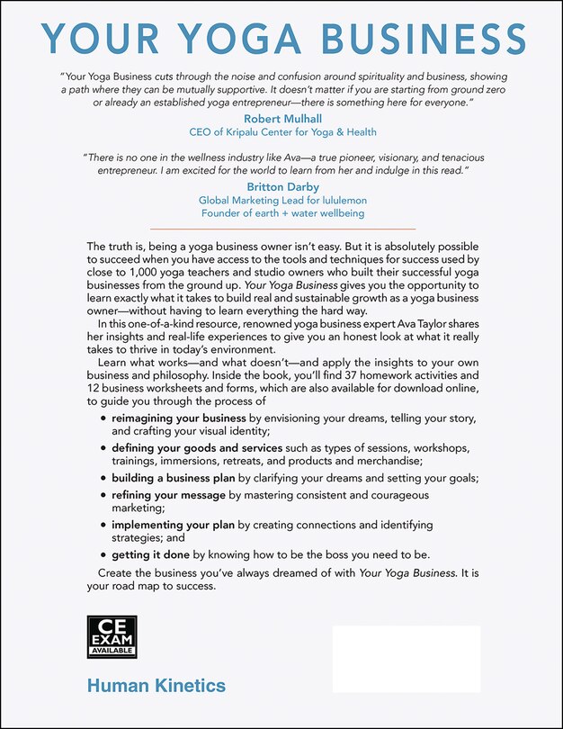 Couverture arrière_Your Yoga Business