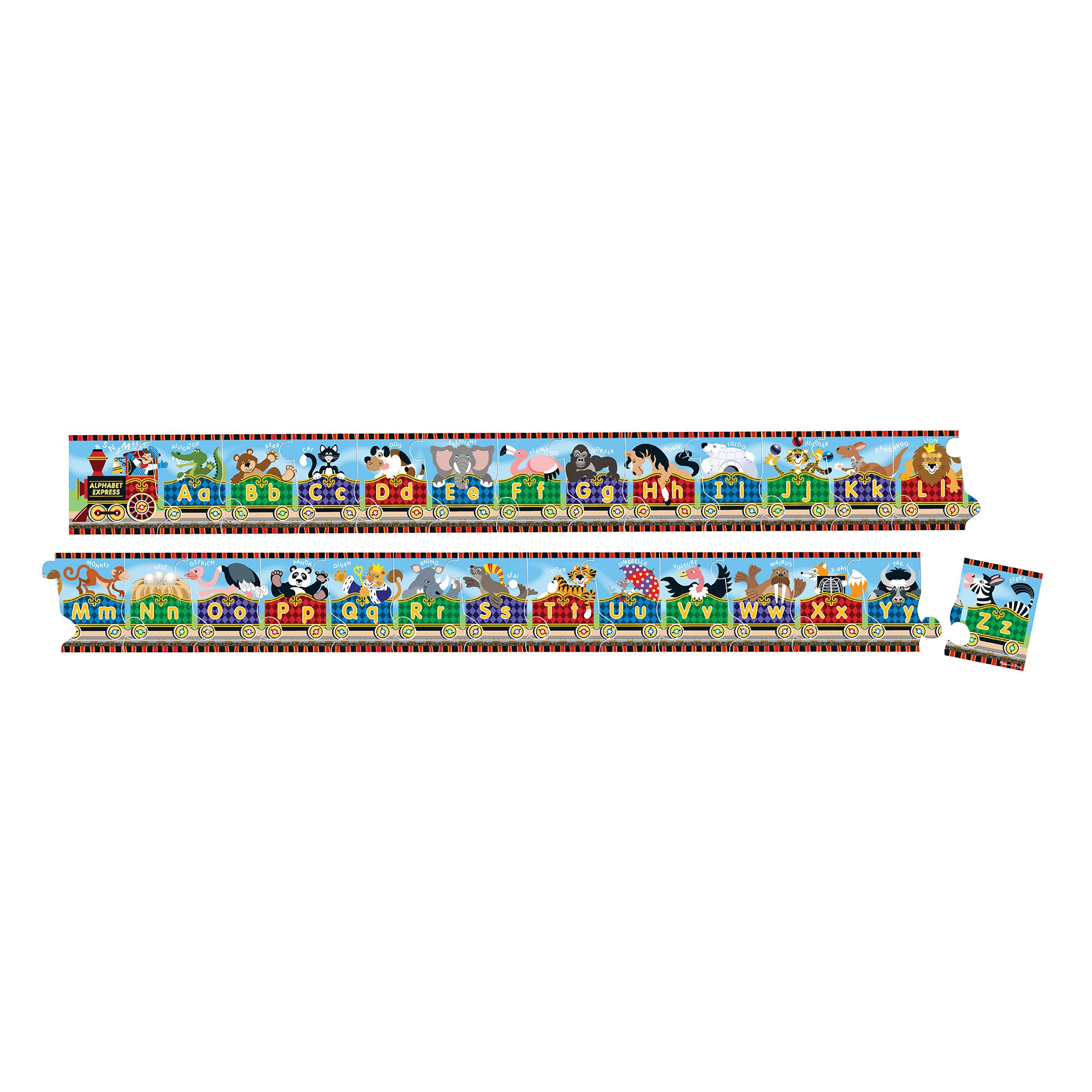 Melissa /& Doug Alphabet Express Floor Puzzle 27pc for sale online