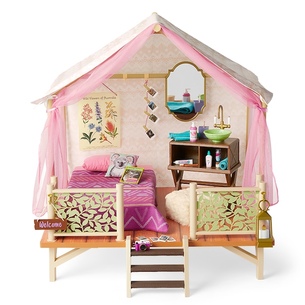 American Girl Kira S Comfy Platform Tent By American Girl Toys Www Chapters Indigo Ca