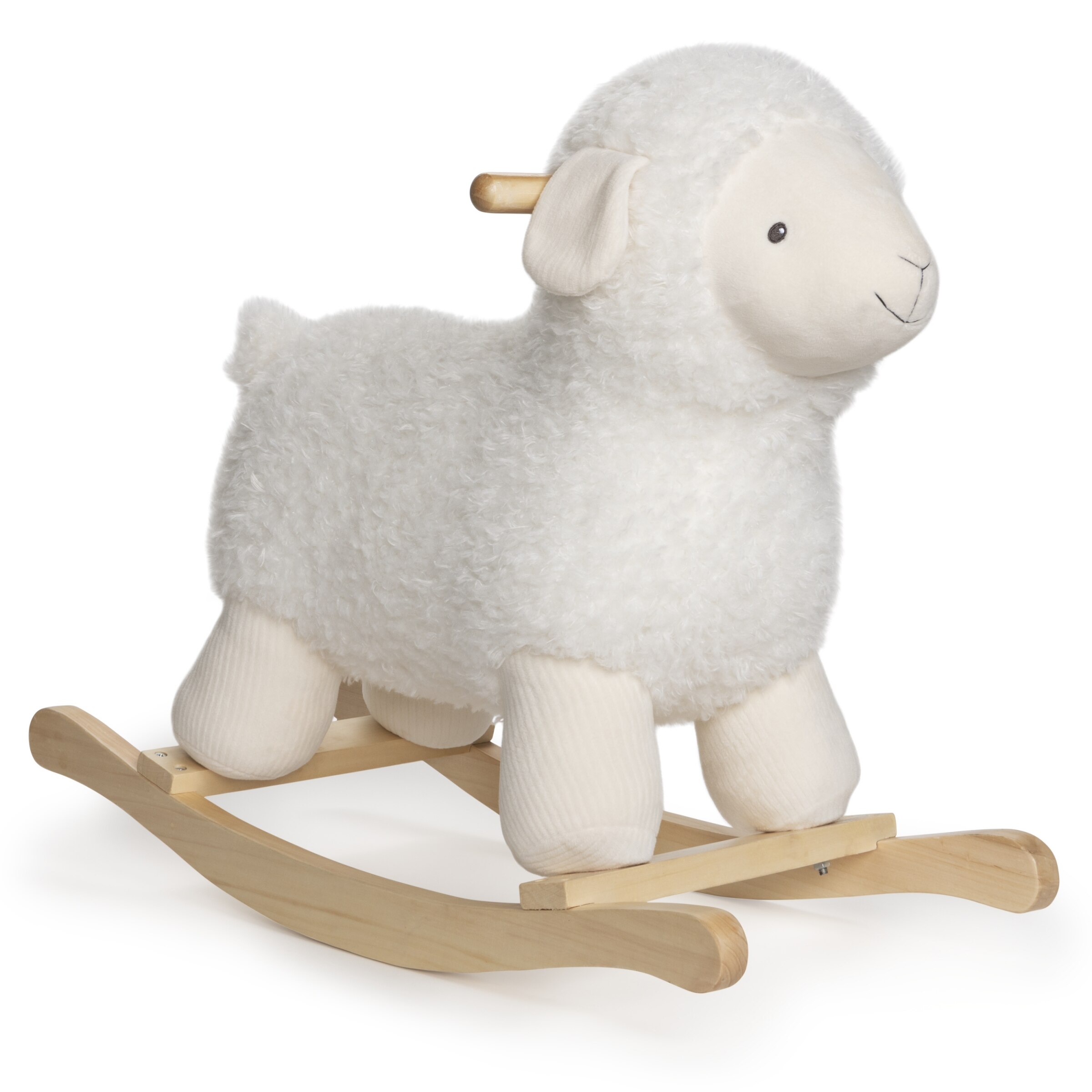 lamb plush nursery rocker