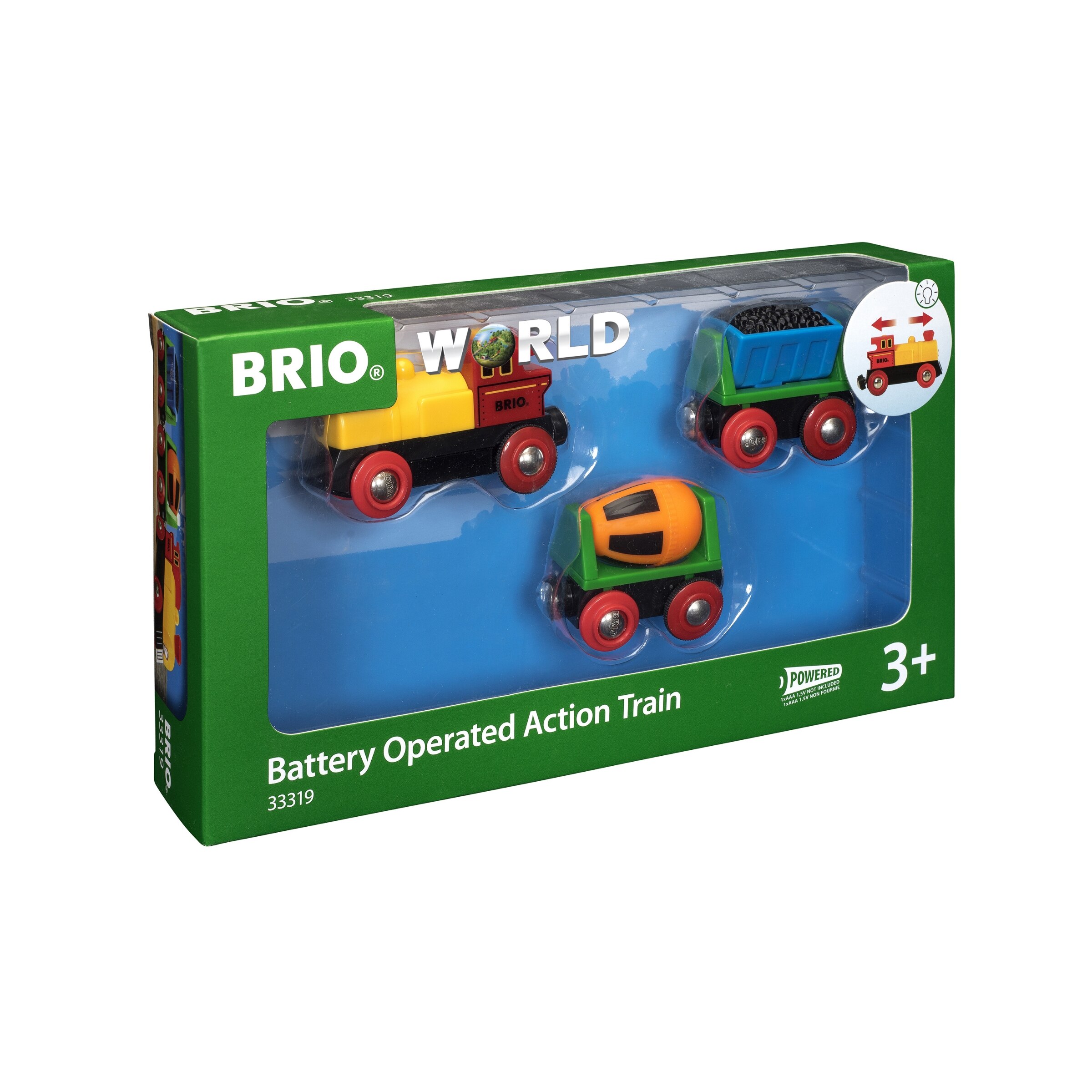 brio battery operated action train