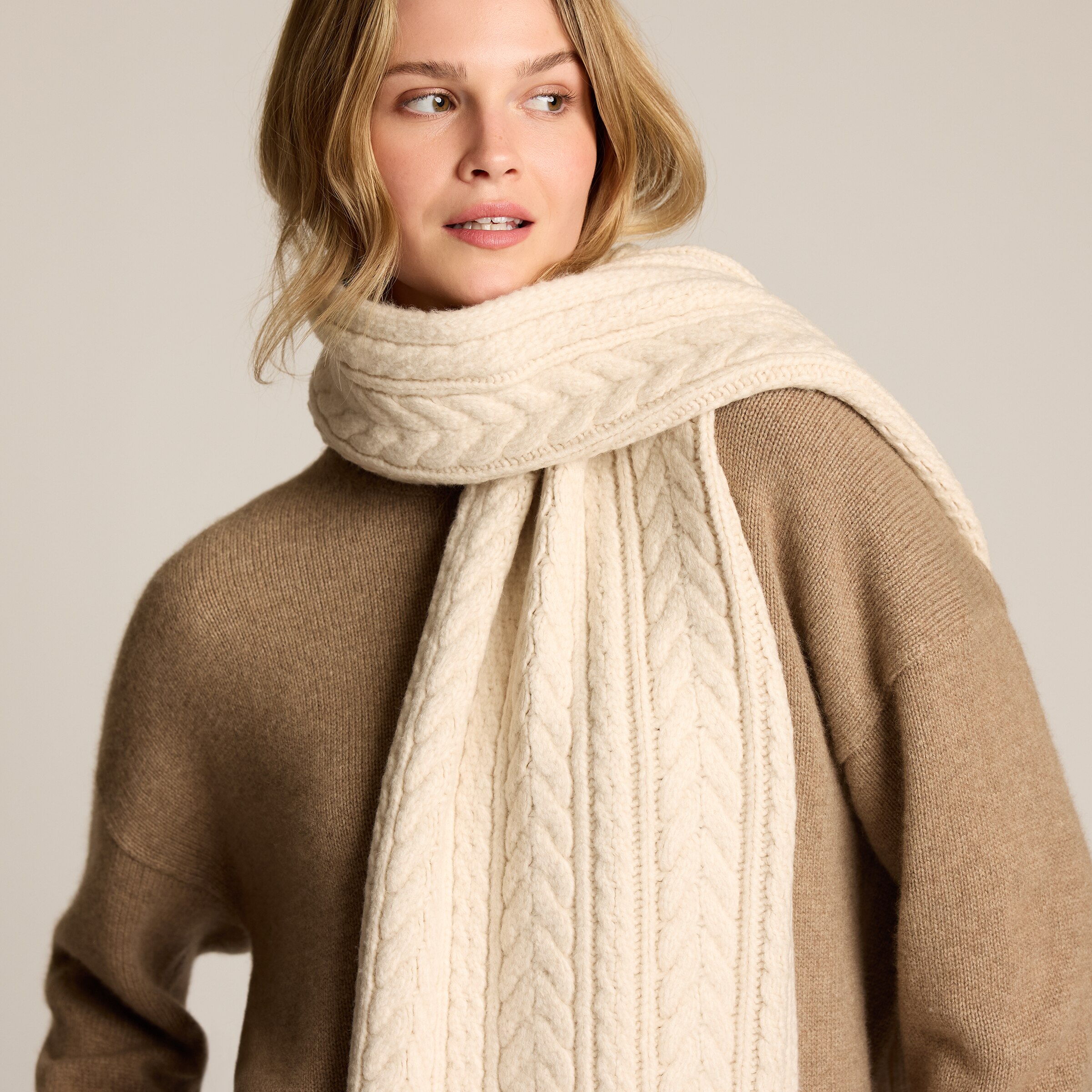 美品♡Deuxieme Classe Cable Scarf CRUSHED RIB DAMAGED 2WAY WOOL SCARF – THE SHOP YOHJI YAMAMOTO