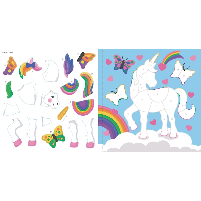 Colour By Sticker Rainbow Magic