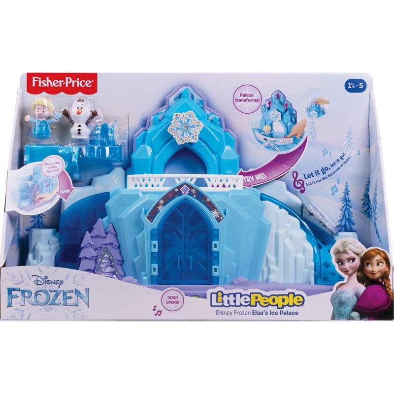 little people disney frozen elsa's ice palace with lights & sounds