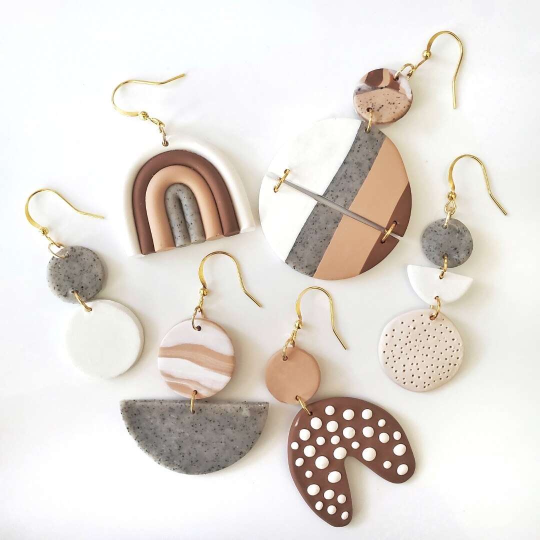 Clay earrings