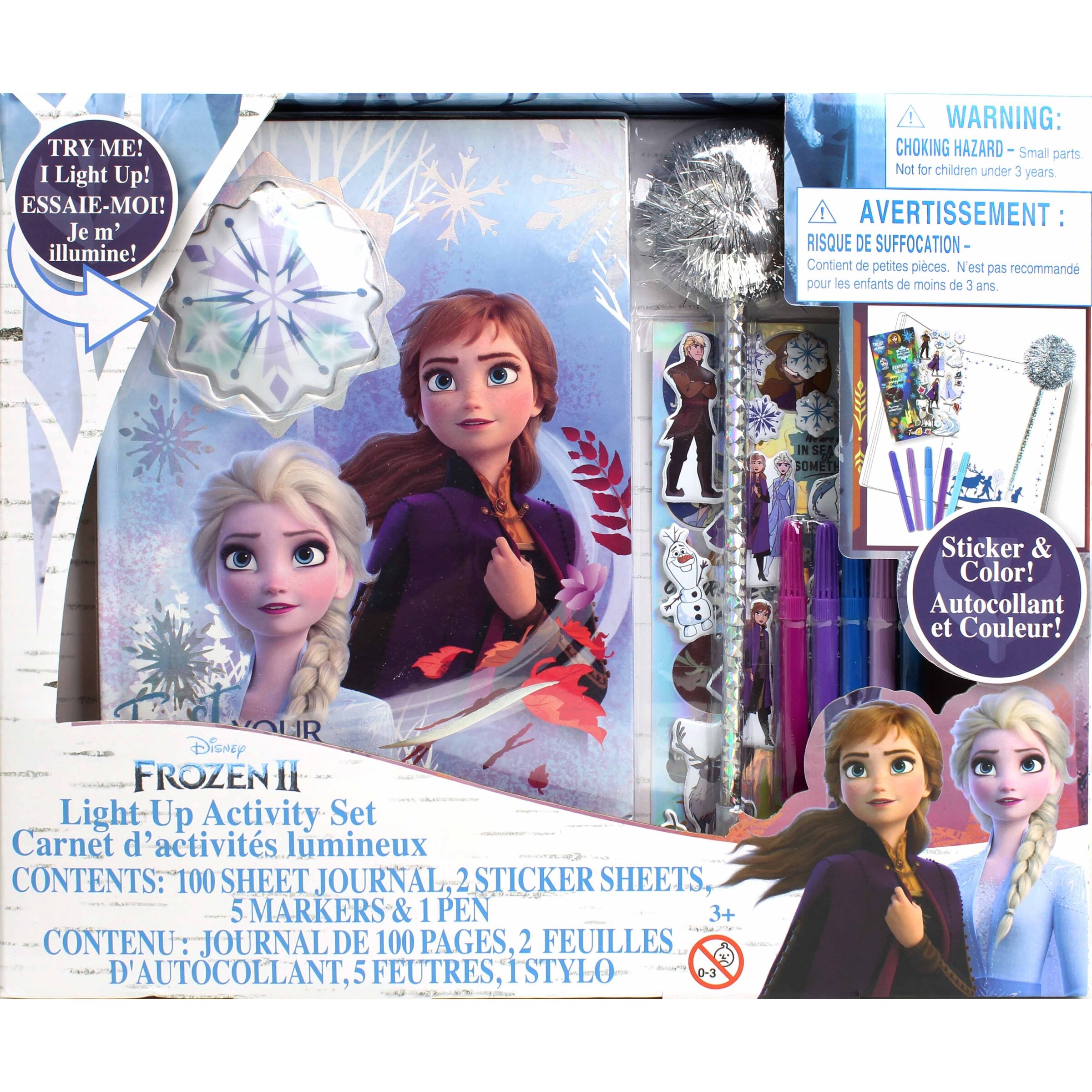 frozen 2 light up activity set