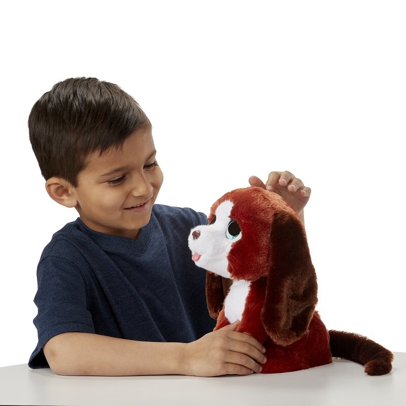 furreal howlin howie interactive plush pet toy