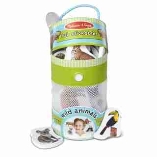 Melissa & Doug Baignoire Stickables - Animaux de zoo (Jouet pour le bain de formes douces, 20 pièces en mousse)