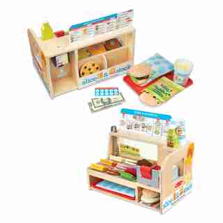 Comptoir à sandwich en tranches et empilables en bois Melissa & Doug