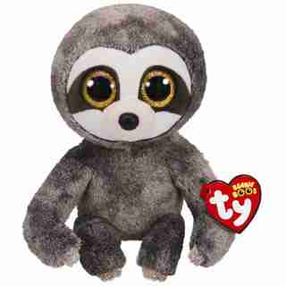 Ty® Plush Animal Dangler Sloth Grey Medium 6''