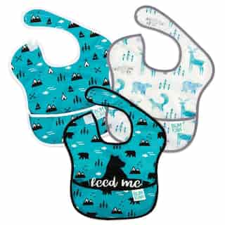 Bumkins SuperBib 3PK, Feed Me, Nature, Outdoors
