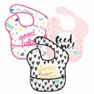 Bumkins SuperBib 3PK, Always Hungry, Feed Me, Good Vibes
