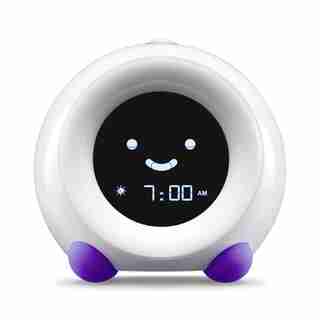 Réveil, veilleuse et émetteur de sons aidant à établir une routine de sommeil LittleHippo MELLA Ready to Rise pour enfants (violet vif)