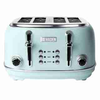 Grille-pain Haden Heritage 4 tranches à fente large Turquoise