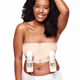 Hands-free™ Pumping Bustier, Chai, X-Large