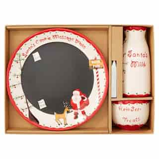 Santa's Message Plate Set