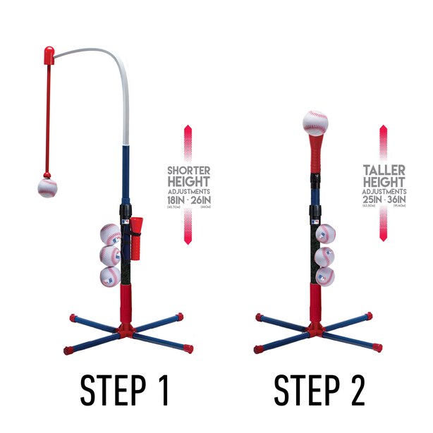 MLB 2 in 1 Grow With Me Batting Tee by Franklin Sports Toys www