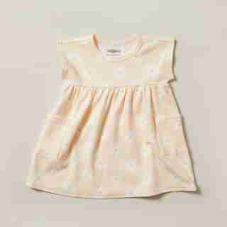 DRESS, PINK DAISY PRINT 3-6 MONTHS