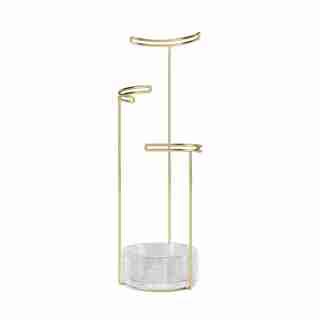 UMBRA TESORA JEWELRY STAND - GLASS/BRASS
