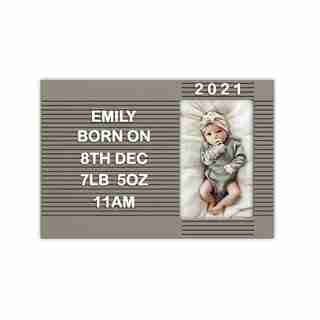 Tableau aux lettres EXP 4X6 GRIS