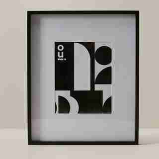 14" X 17" GALLERY FRAME, BLACK